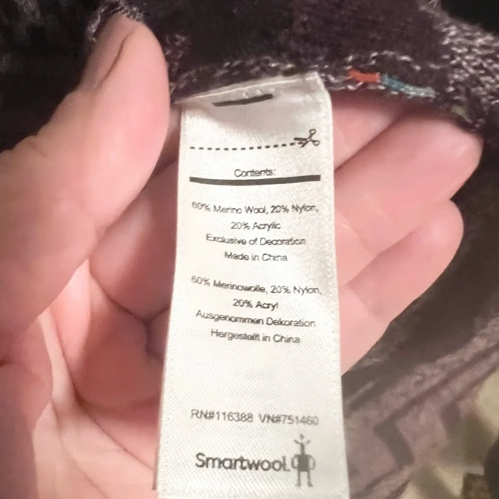 Smartwool Avion Ridge Pattern Wrap Cardigan Size S